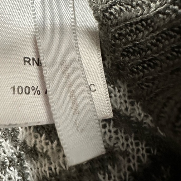 Vanity Chevron Knit Cardigan in Black, Gray, and Aqua - Picture 4 of 6